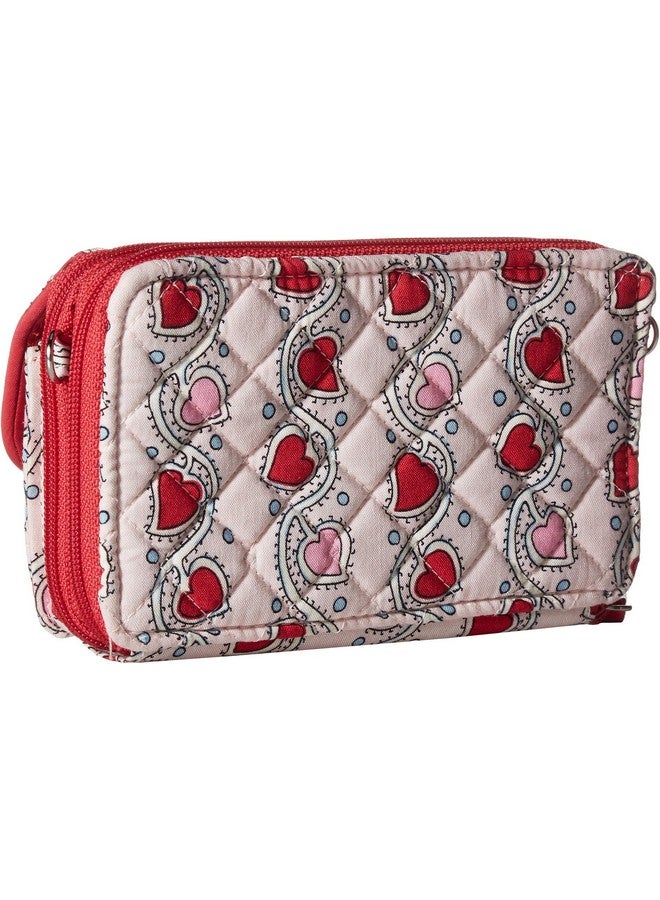 Vera Bradley Iconic Rfid Allinone Crossbody Stitched Heart Vines One Size - Image 2