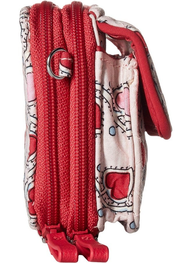 Vera Bradley Iconic Rfid Allinone Crossbody Stitched Heart Vines One Size - Image 3