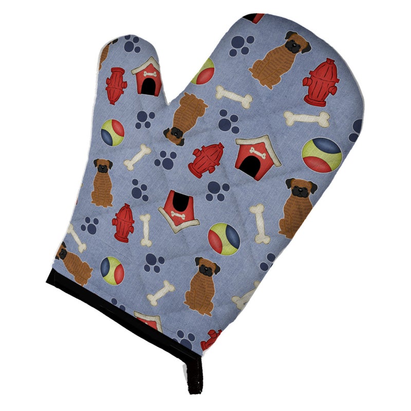 Caroline's Treasures ""Caroline's Treasures BB2730OVMT Dog House Collection Brindle Boxer Oven Mitt  12"""" by 8.5""""  Multicolor""