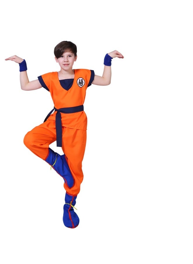 NIBEMINENT Halloween Dragon Ball Goku costume Children's men's Turtle Style anime performance Party - Image 1