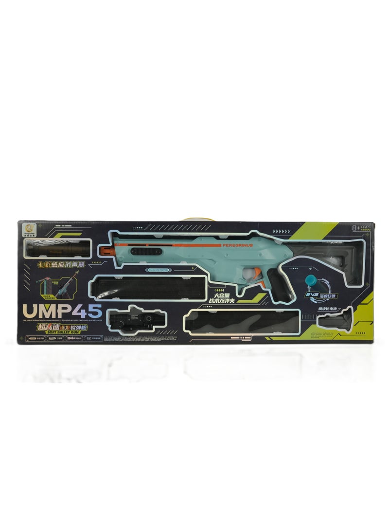 PLAYZO UMP45 Soft Bullet Toy Gun for Kids & Teens | Foam Dart Blaster with Magazine | Safe Soft Bullets | Tactical Design Toy Gun for Indoor & Outdoor Play - Image 1