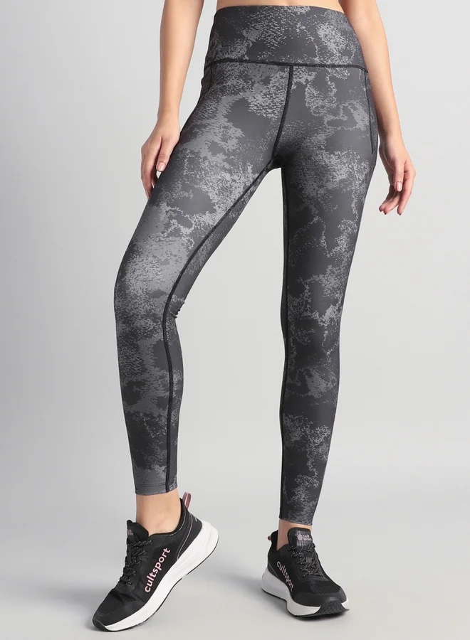 كالت ليجنز نسائي أسود مطبوع للارتداء طوال اليوم