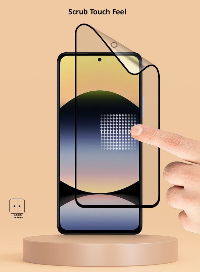 Techie 2 Pack 9D Matte Ceramic Screen Protector Film for Xiaomi Redmi Note 14 4G – Smooth Feel Anti Fingerprint Bubble Free Easy Installation - Image 3