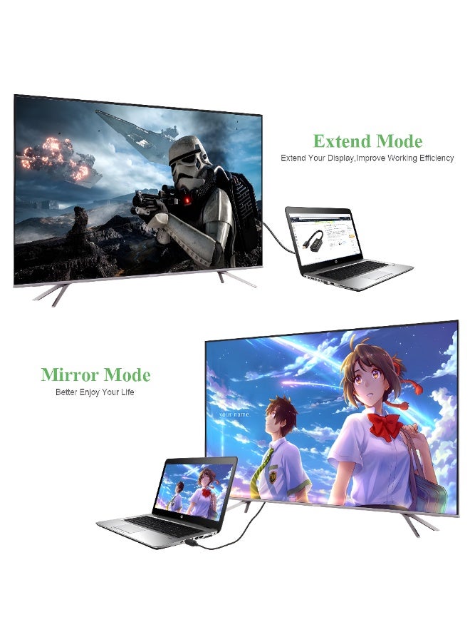 سيزمي ✦ كابل محول DisplayPort إلى HDMI بدقة 4K | تحويل أحادي الاتجاه من DP إلى HDMI 2.0 | شريحة 3301W | سرعة 18Gbps | يدعم 4K@60Hz و2K@120Hz | مناسب لأجهزة اللابتوب والكمبيوتر والشاشات وأجهزة العرض | اللون أسود | بطول 1.8 متر - Image 4