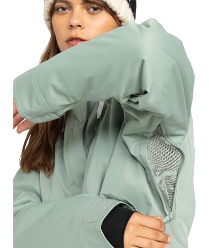 Roxy Women's Billie Jacket – 10K Waterproof Snow Jacket, Tailored Fit, PFAS-Free, Insulated, Lily Pad, XX-Large - Image 5