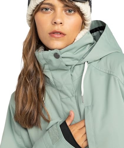Roxy Women's Billie Jacket – 10K Waterproof Snow Jacket, Tailored Fit, PFAS-Free, Insulated, Lily Pad, XX-Large - Image 3