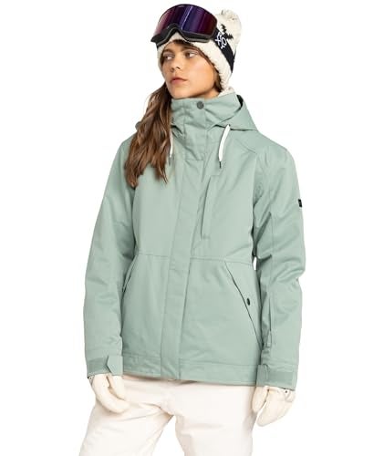Roxy Women's Billie Jacket – 10K Waterproof Snow Jacket, Tailored Fit, PFAS-Free, Insulated, Lily Pad, XX-Large - Image 1