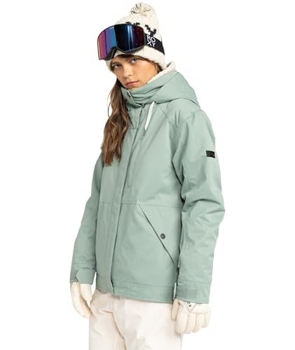 Roxy Women's Billie Jacket – 10K Waterproof Snow Jacket, Tailored Fit, PFAS-Free, Insulated, Lily Pad, XX-Large - Image 4