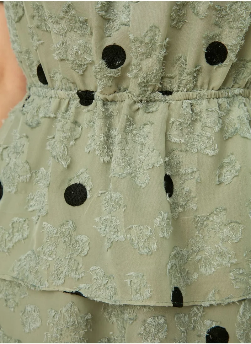 trendyol Polka Dot Ruffle Detail Dress
