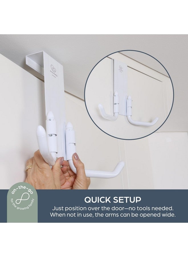 دريم بيبي حامل عربة الأطفال دريم بيبي ستروليربادي سترول أواي فوق الباب - منظم خطافات معدني عالي التحمل بسعة حمولة 50 رطلاً - طراز L256 - Image 4