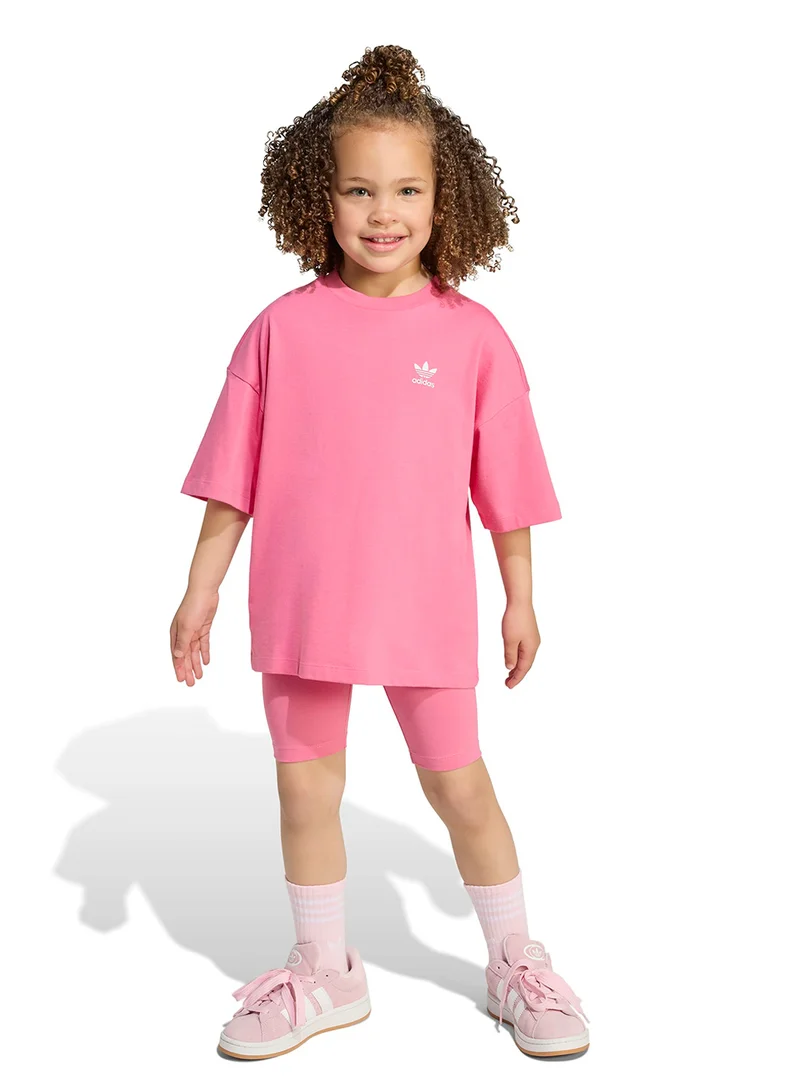 adidas Originals Kids Cycling Shorts And T-Shirt Set
