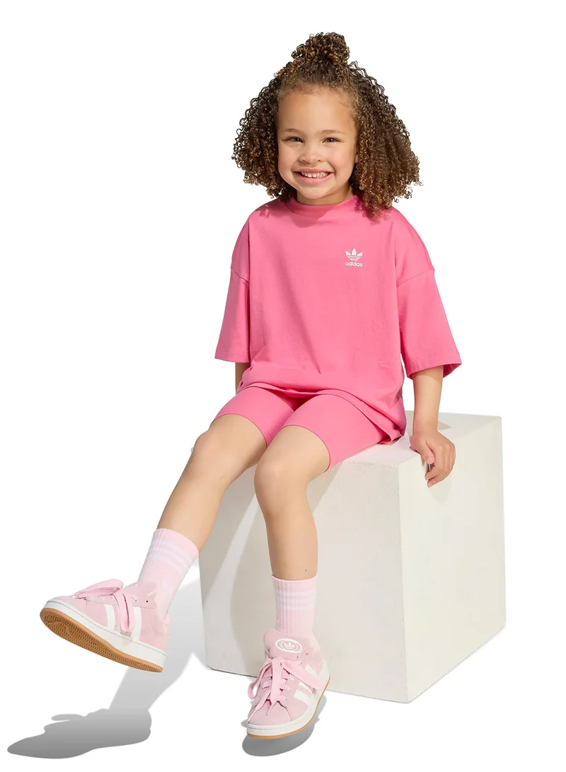 adidas Originals Kids Cycling Shorts And T-Shirt Set