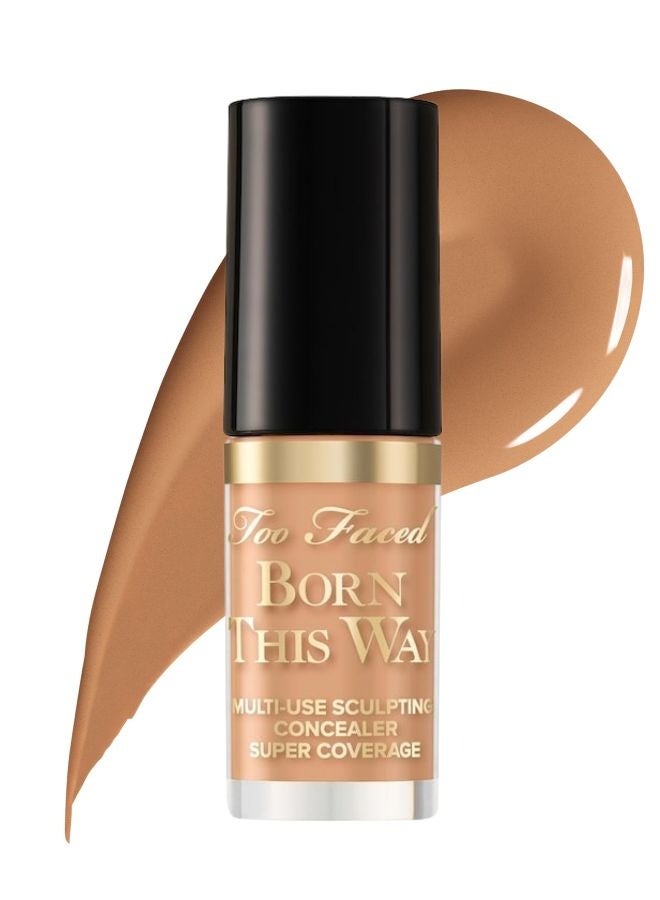 Too FacedCosmetics Too Faced Mini Born This Way Super Coverage Multi-Use Concealer – Warm Beige (Medium with Neutral Undertones), 2 ml - Image 1