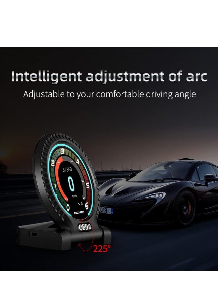 جولف لينك شاشة عرض أمامية GULFLINK (HUD) عداد سرعة السيارة F10.0 - Image 4