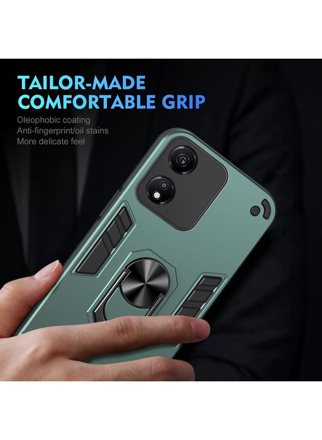 زبون جراب هاتف Honor X5 Plus مقاوم للصدمات مزود بحلقة معدنية - Image 5