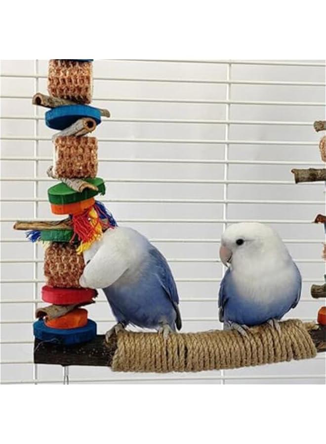 Wooden Bird Swing Toy for Parrots and Chickens - Cage Accessory for Training and Chewing - Image 5