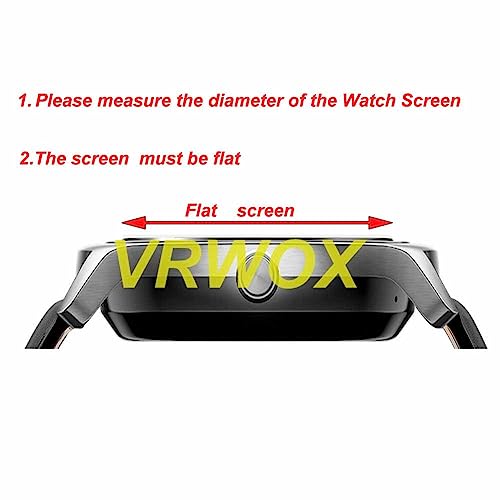 VRWOX [ 3-Pcs For Universal Round Watch HD TPU Nano Screen Protector,Anti-Scratch, Anti-Fingerprint, Bubble Free (【37MM】 - Image 2