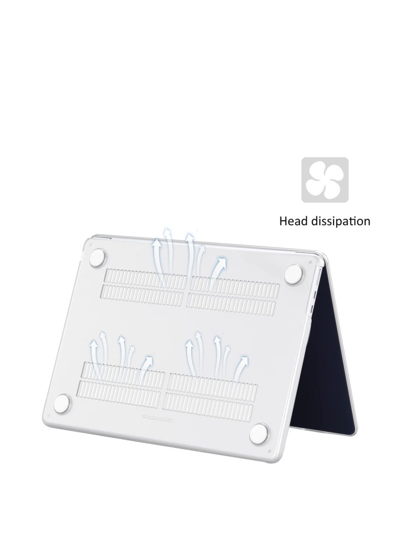Generic - Case Compatible with MacBook Air 13.6 inch 2025--2022 Release A3240 M4 Chip/A3113 M3 Chip / A2681 M2 Chip with Liquid Retina Display & Touch ID, Protective Plastic Hard Shell Case Cover - Image 1