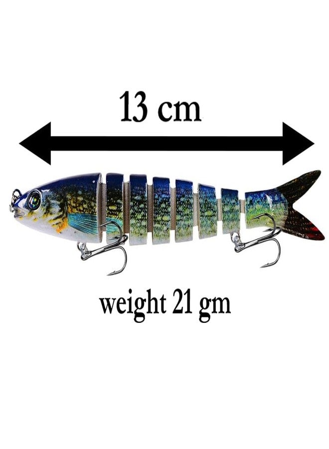 SHIVEXIM Fishing Lures Multi Jointed Fish Fishing Kits Slow Sinking Lifelike Swimbait Freshwater and Saltwater Crankbaits for Bass Trout Bass Lures (1) - Image 3