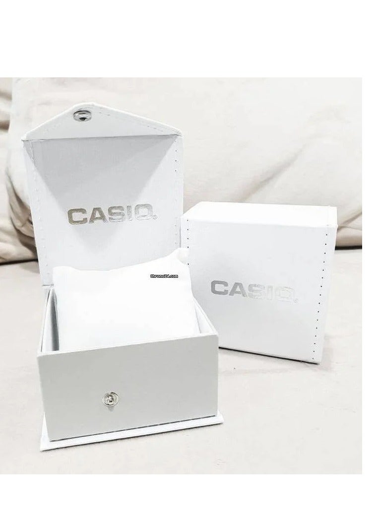 CASIO Analog+Digital Blue Dial Stainless Steel Men's Watch AMW-870DA-2A1V-44MM - Image 2