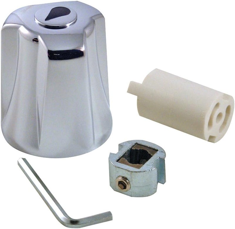 Danco 80020 Universal Metal Diverter Canopy Handle, Large, Chrome, 1 Count (Pack of 1) - Image 1