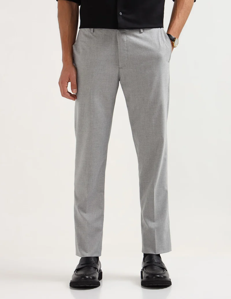 Arrow Heathered Regular Fit Trousers