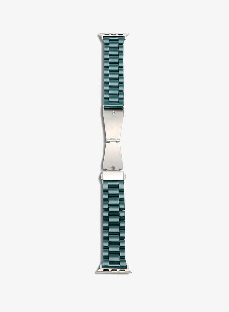 صوص هاوت سوار ساعة أبل بالتصميم سادة من أكريليك للنساء | 42mm/44mm/45mm - Image 5