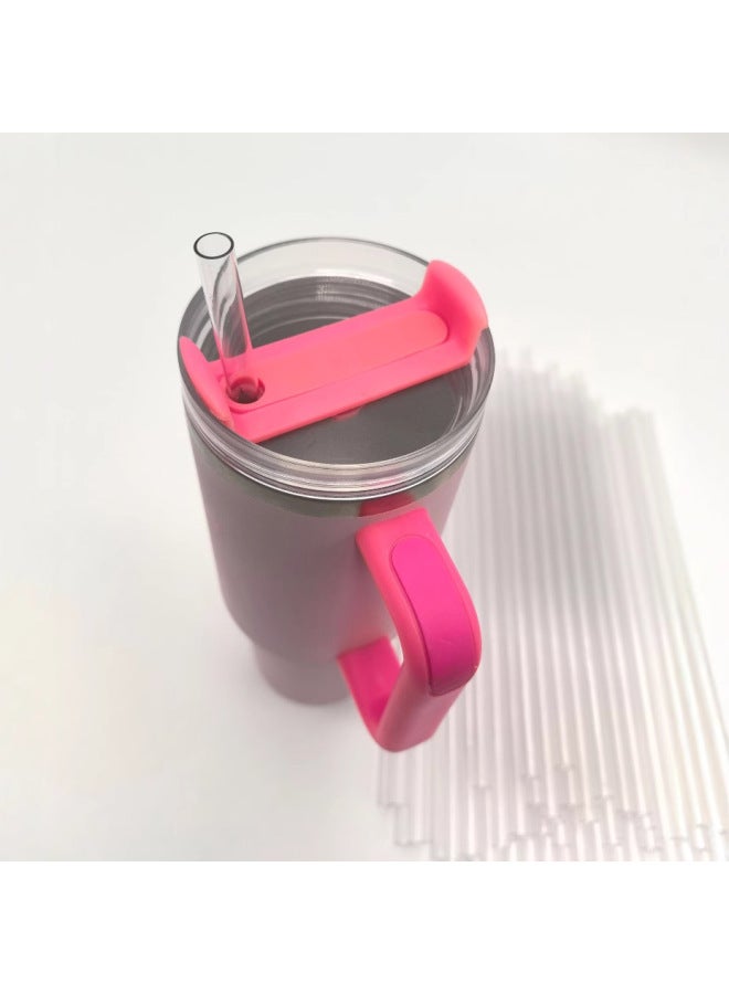 Cross-border Hot Stanley Straw Suit 40oz Tritan Straw Brush Suit Stanley Straw Replacement-Color:Transparent-Specifications:3 Tubes, 1 Brush Package (straw 30.5cm, Brush 27cm)  - Image 4