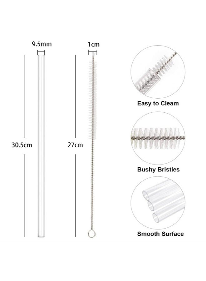 Cross-border Hot Stanley Straw Suit 40oz Tritan Straw Brush Suit Stanley Straw Replacement-Color:Transparent-Specifications:3 Tubes, 1 Brush Package (straw 30.5cm, Brush 27cm)  - Image 5