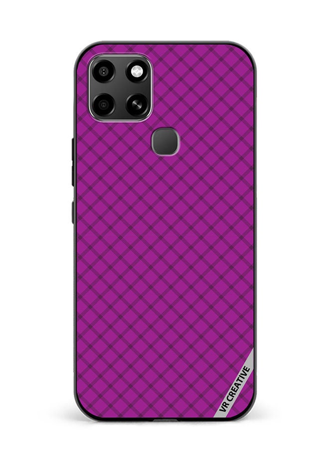 VR CREATIVE Protective Case Cover For Infinix Smart 6 Checks Color Square Geometric Texture Design Multicolour - Image 1