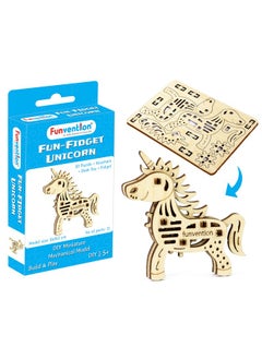 Funvention Funvention Birthday Return Gifts Pack of 12 Toys Fun Fidgets Jungle (3 x 4 DIY Miniature Mechanical Models Lion, Butterfly, Unicorn & Dino) Party Pack Return Favors for Kids Art & Craft STEM Learning  - Image 4