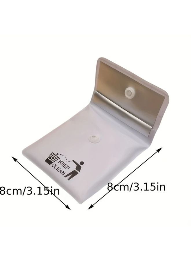 جيب سجائر محمول من PVC مقاوم للهب بالأبيض والأسود - حقيبة مقاومة للحرارة ومضادة للتسرب بقفل لقط للسفر في الهواء الطلق - Image 4