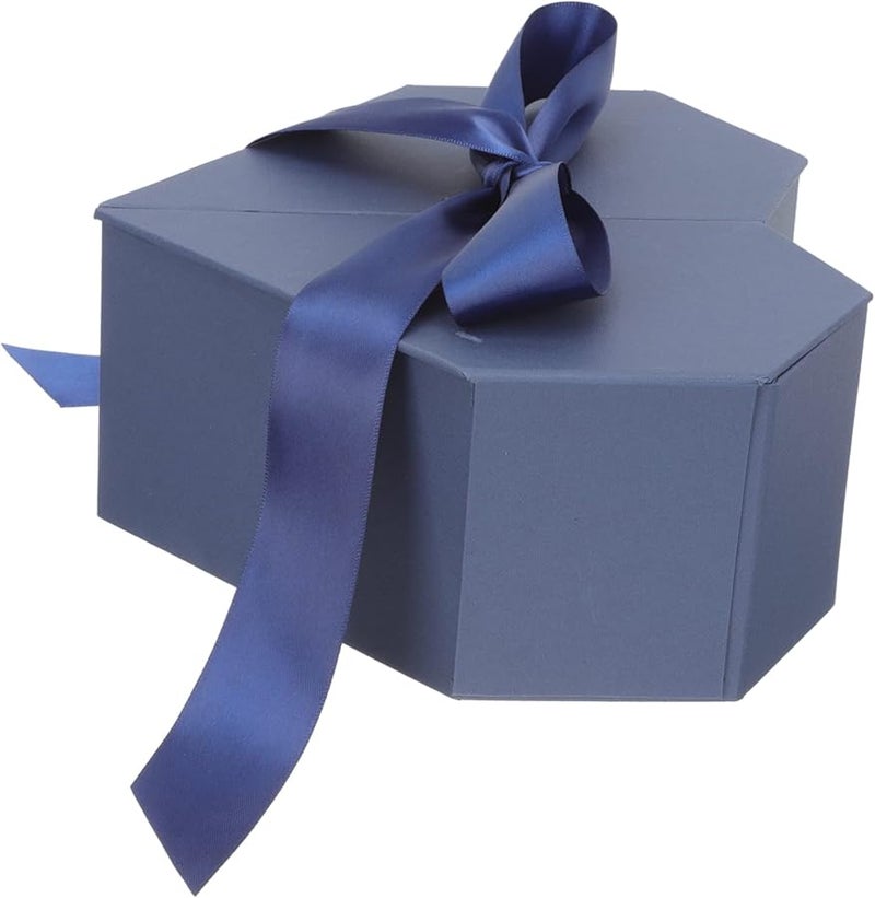 صندوق هدايا أنيق على شكل قلب لعيد الميلاد وحفلات الزفاف وتخزين الهدايا - Image 2