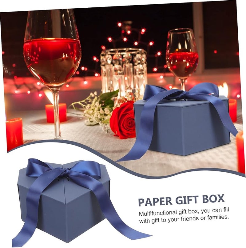 صندوق هدايا أنيق على شكل قلب لعيد الميلاد وحفلات الزفاف وتخزين الهدايا - Image 3