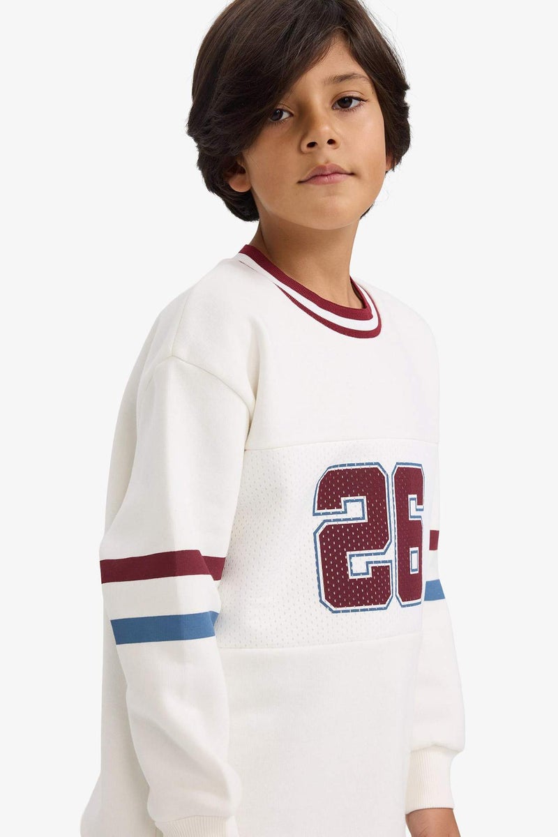 DeFacto Boy Regular Fit Crew Neck Sweatshirt - Image 3