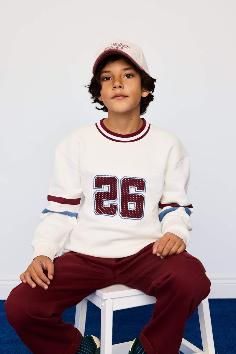 DeFacto Boy Regular Fit Crew Neck Sweatshirt - Image 1
