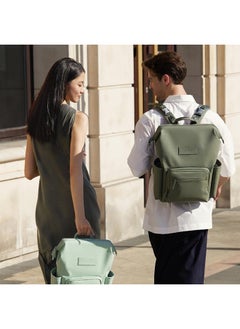 Babycare Babycare - Diaper Bag, Large, Light Green, Compact Design, Built-in Changing Pad, Waterproof Pocket, Hooks for Essentials, BPA-Free, Non-Toxic, Lightweight, Durable Material, Easy to Clean, Multiple Compartments, Travel-Friendly, Stylish and Functional, Ideal for Daily Baby Care  - Image 3