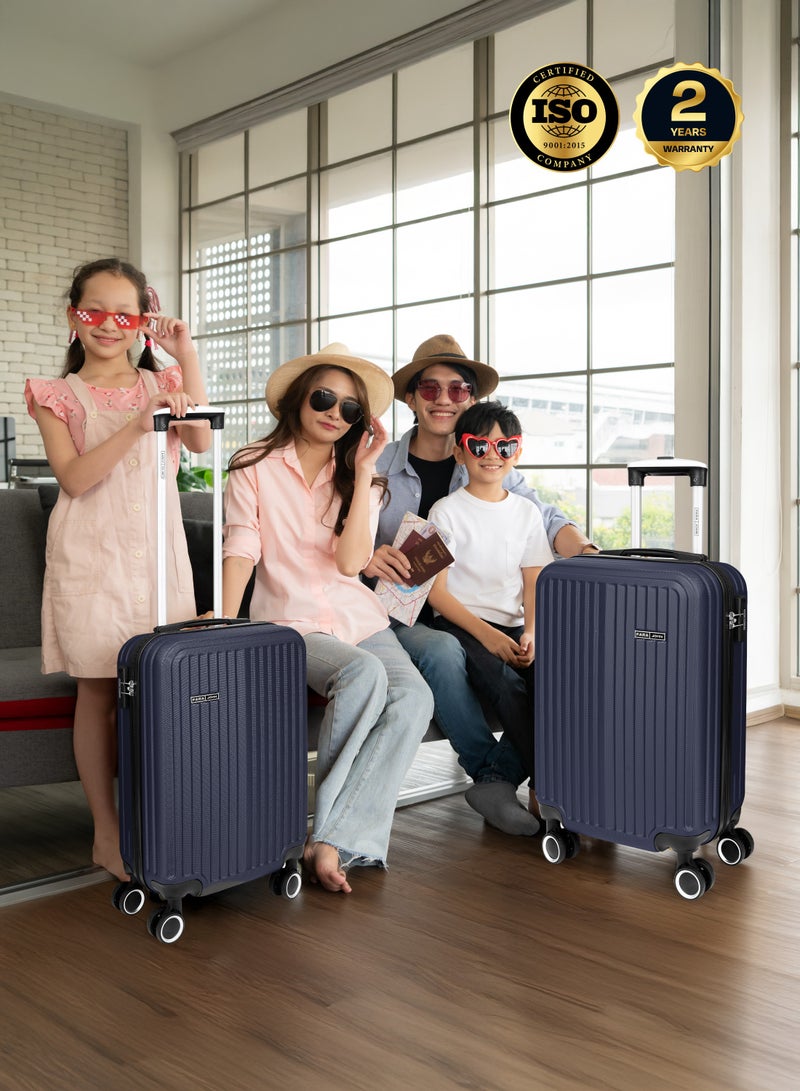 بارا جون حقيبة سفر بعجلات كبيرة من الألومنيوم خفيفة الوزن صلبة دوارة - ٢٨ بوصة تحمل ١٠ كجم بأربع عجلات كحلية - Image 5