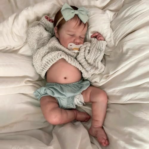 Zero Pam Life Like Reborn Baby Dolls Silicone Full Body Girls 20 Inch Realistic Newborn Dolls ToddlerReal Life Reborn DollAnatomically Correct Doll That Look Real Sleeping Babies - Image 1