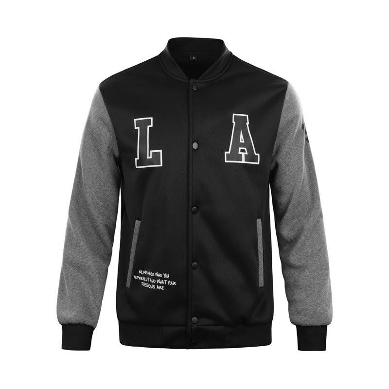 Manufacturers European Size Knitted Printing Color Matching Baseball Uniform Jacket Jacket One-Piece Delivery - Image 3