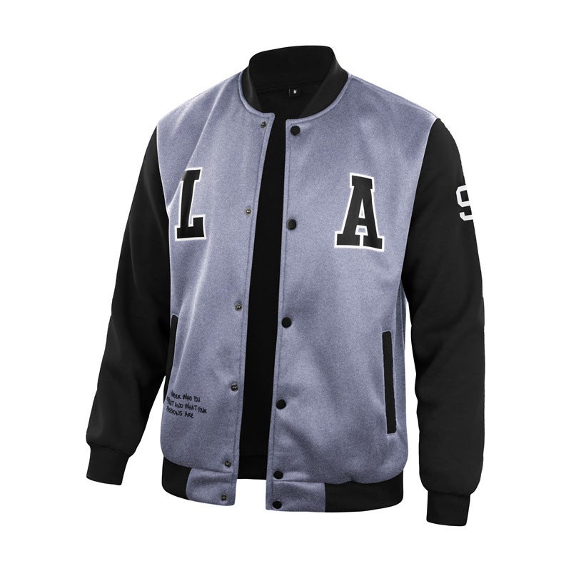 Manufacturers European Size Knitted Printing Color Matching Baseball Uniform Jacket Jacket One-Piece Delivery - Image 4