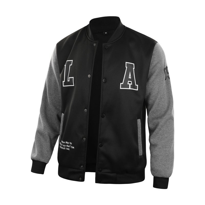 Manufacturers European Size Knitted Printing Color Matching Baseball Uniform Jacket Jacket One-Piece Delivery - Image 1