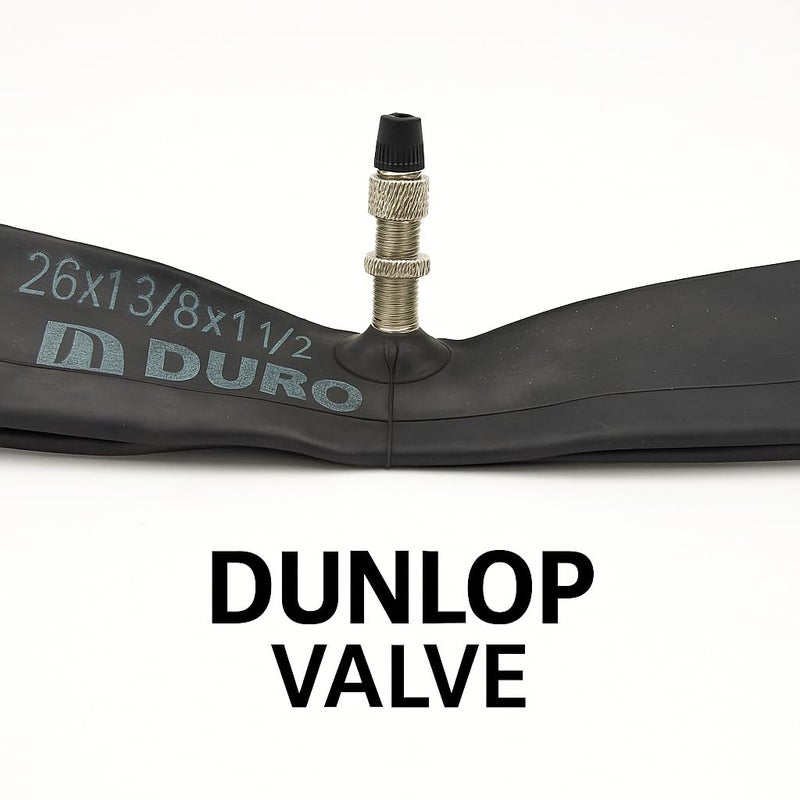DURO 26 Inch Bicycle Inner Tube 26x1 3/8x1 1/2 (37-584) Dunlop Valve DV35 | Heavy Duty Butyl Rubber Bike Tire Tube | Compatible with Mountain Bike, Wheelchair, Scooter, Cycle, Trolley - Image 3