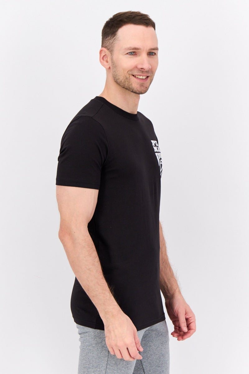 PUMA Men Sportswear Fit Short Sleeve Outdoor Hooper T-Shirt, Black/White - Image 2