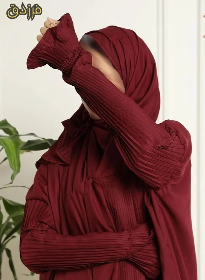 Farazdaq Wide and comfortable women's prayer sheet, excellent cold material - Image 1