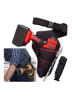 Generic Electric wrench tool waist bag, portable repair tool bag , thickened wear-resistant electrician's bag, waist tool storage bag  - Image 2