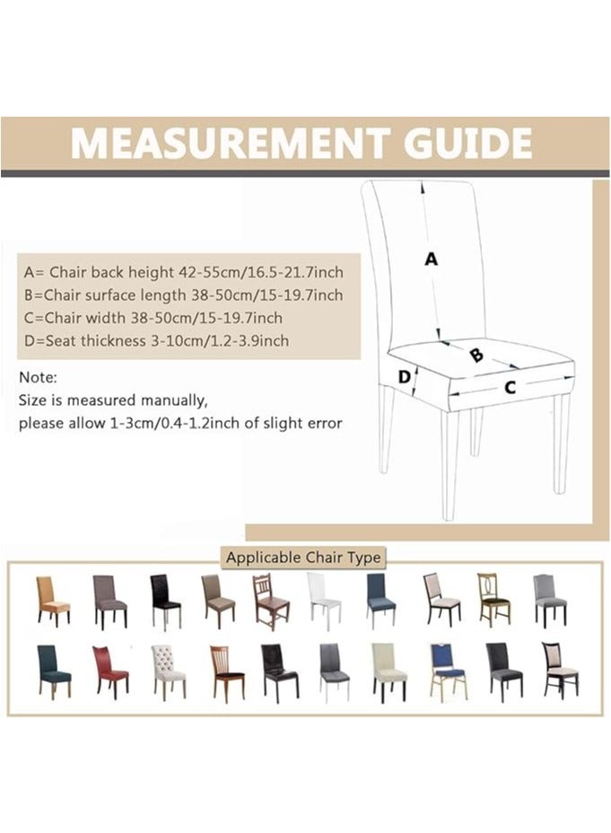 general 2 pcs skirted dining chair cover, jacquard elastic dining chair cover, washable, removable, washable dining room furniture cover, universal size stretch stool cover - Image 3