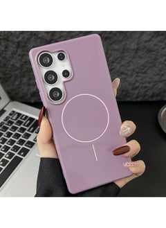 Zaboon For Samsung Galaxy S25 Ultra 5G Glossy TPU Shockproof MagSafe Phone Case(Purple) 