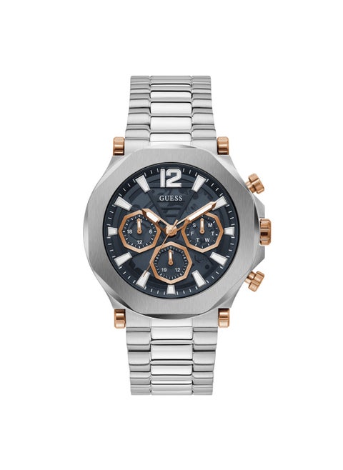 GUESS Mens Silver Tone Multi-function Watch - GW0539G1