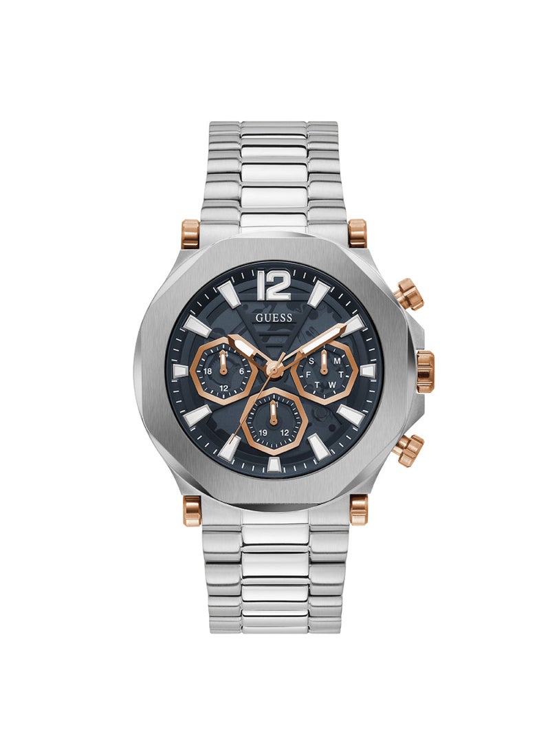 GUESS GUESS Mens Silver Tone Multi-function Watch - GW0539G1  - Image 1